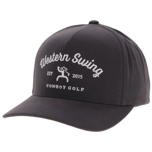 Hooey Western Swing Hat Grey with White Embroidery Logo
