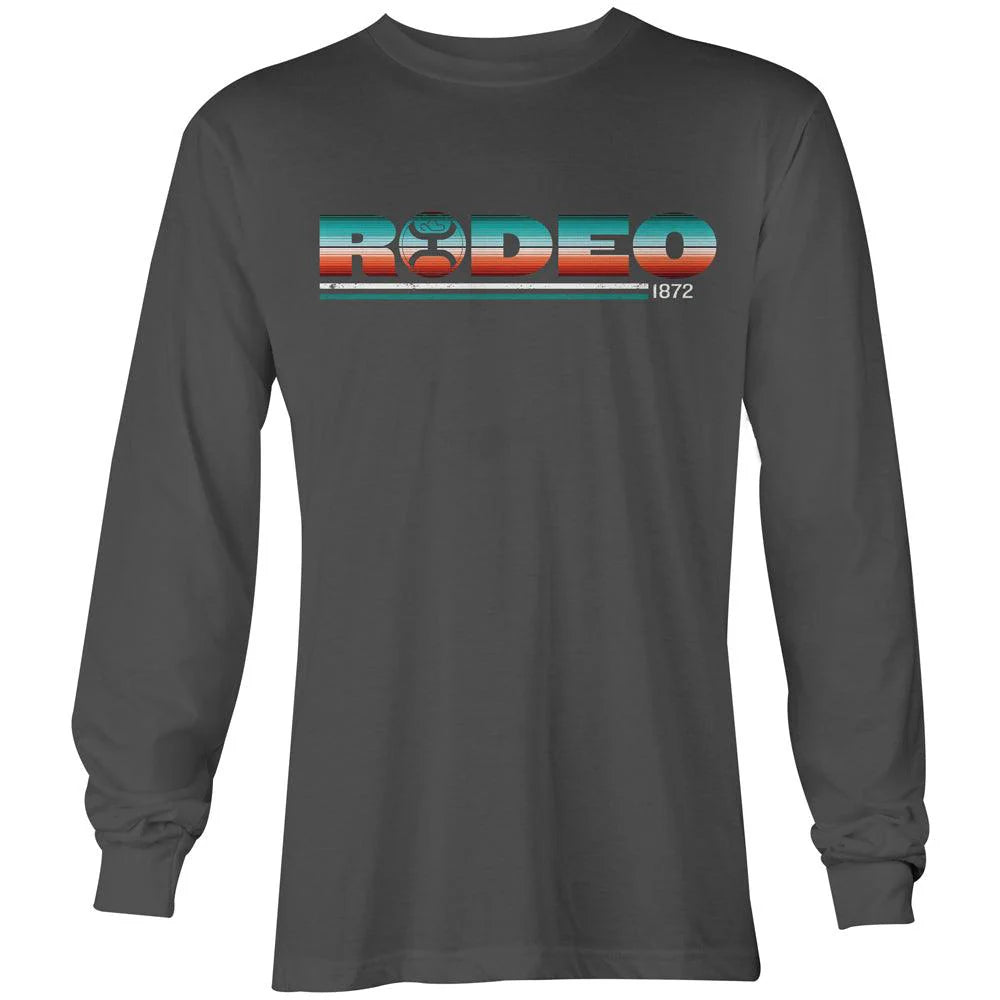Hooey Rodeo Serpae Logo LS Tee Grey Youth