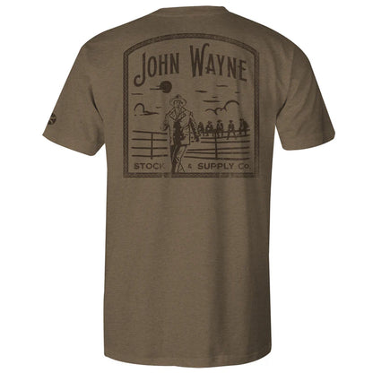 Hooey John Wayne Cattle Co Tee Light Brown