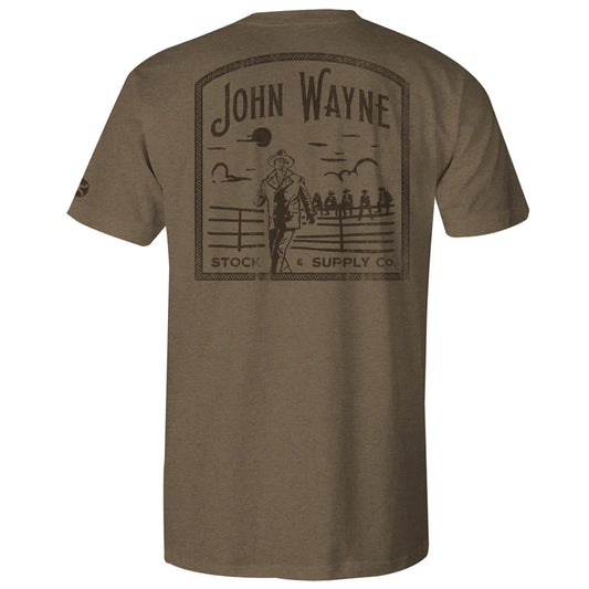 Hooey John Wayne Cattle Co Tee Light Brown
