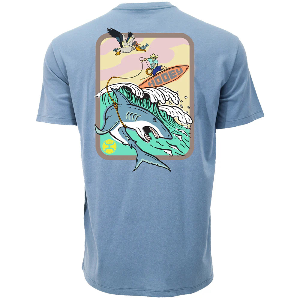 Hooey Cowboy Surf Dark Demin Short Sleeve Tee