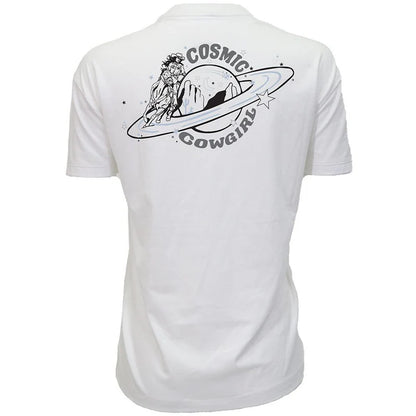 Hooey Cosmic Cowgirl Off White Black & Blue Logo T-shirt
