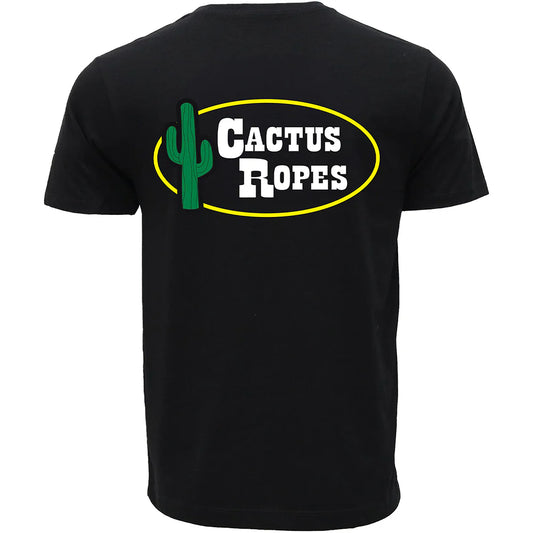 Hooey Cactus Ropes Black T-Shirt