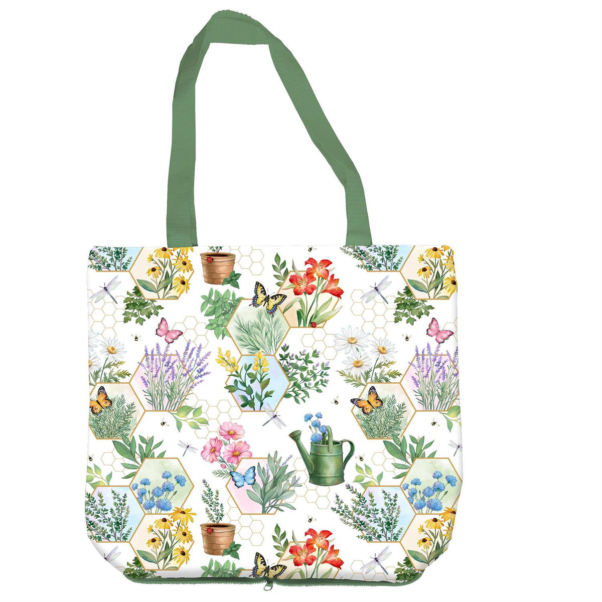 Evergreen Pollinator Garden Tote Foldable Compact Gardening