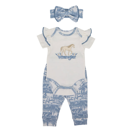 Wrangler Blue Horse Jogger Set