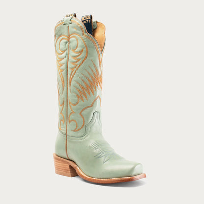 Hyer Leawood Robin's Egg Burnished Cowhide
