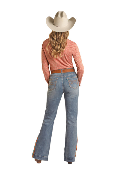Hooey High Rise Trouser Serape Leg