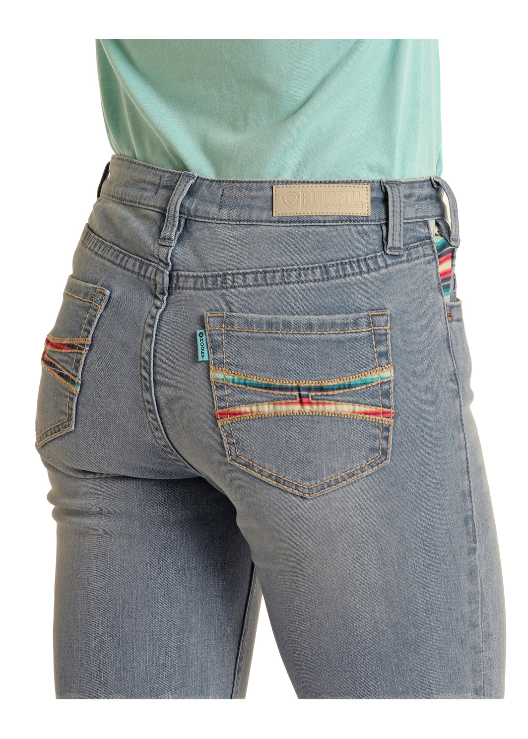Hooey Serape Pocket Mid Rise Boot Cut