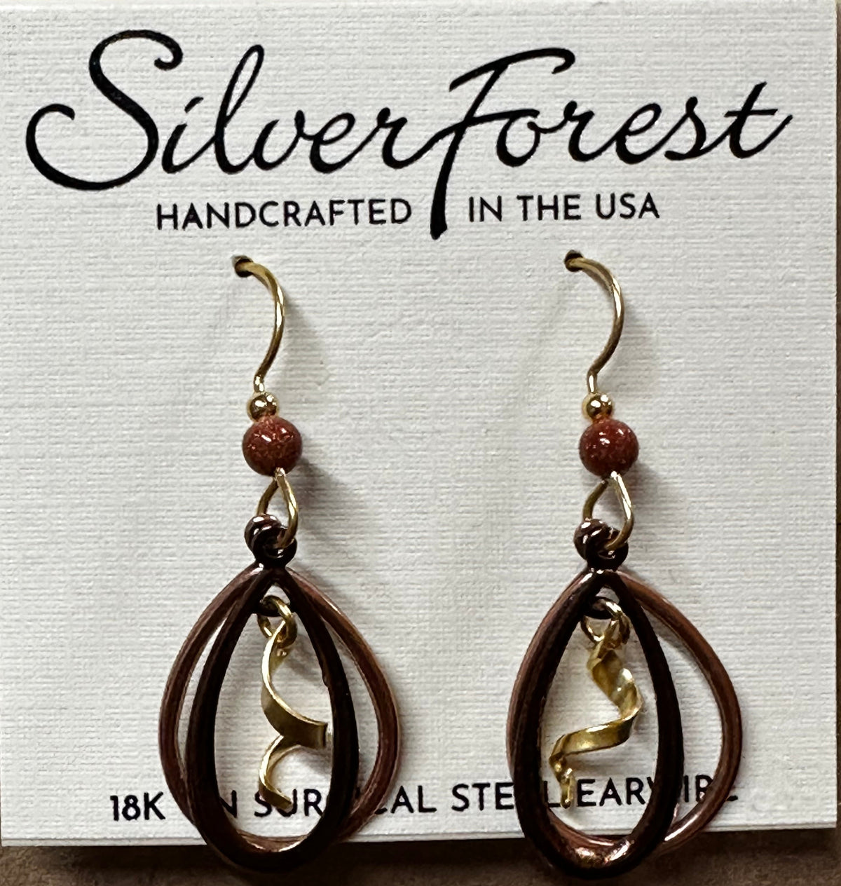 Silver Forest Open Teardrop Duo