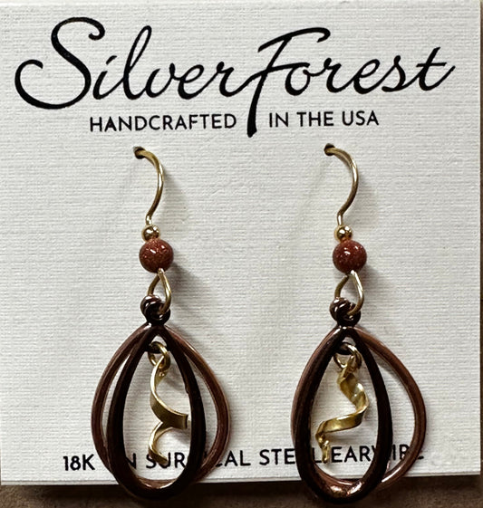 Silver Forest Open Teardrop Duo