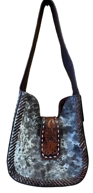 American Darling Tote HOH Front Tooled Sides and Button Close