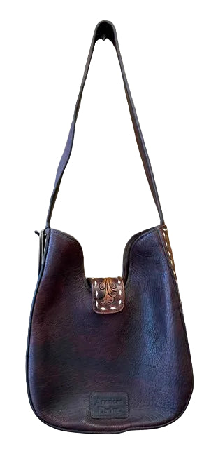 American Darling Tote HOH Front Tooled Sides and Button Close