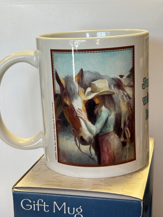 Leanin Tree Mug Just a Girl Who Loves Horses