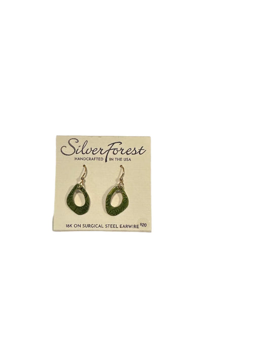 Silver Forest Open Organic Leaf Earring