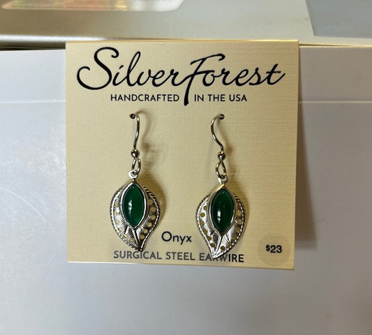 Silver Forest SV Airy Leaf With Stone Silver