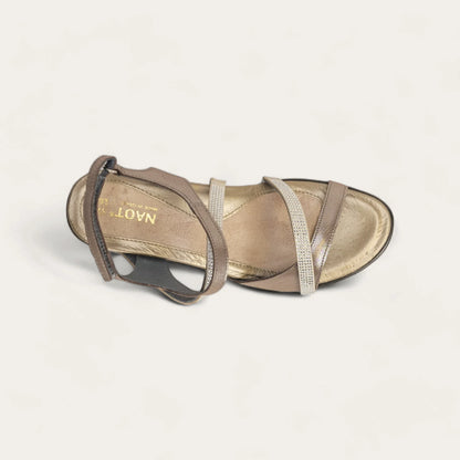 Naot Innovate Silver Threads/Clear Stones