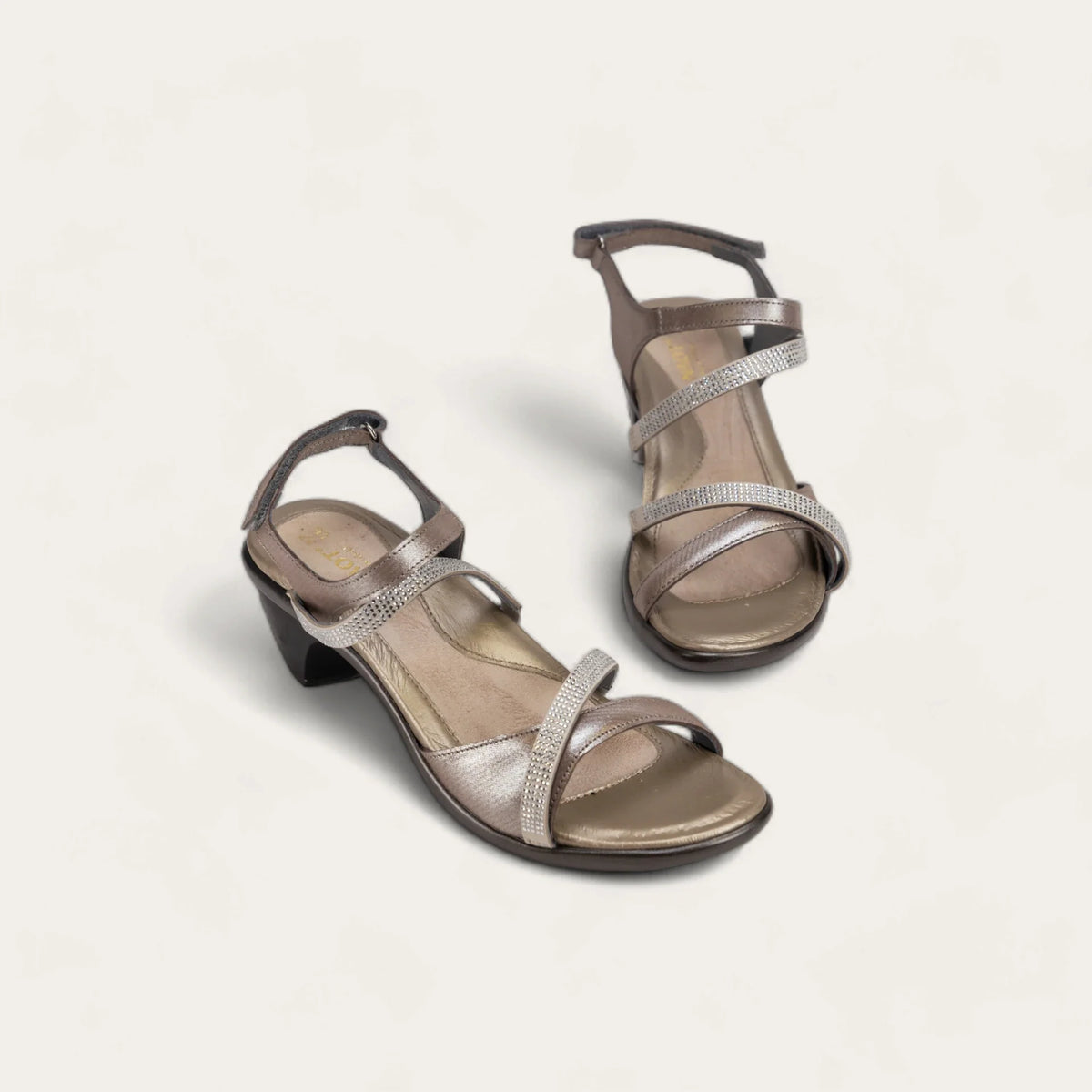 Naot Innovate Silver Threads/Clear Stones
