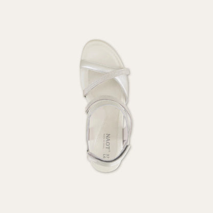 Naot Innovate Soft Silver Clear Rhinestones