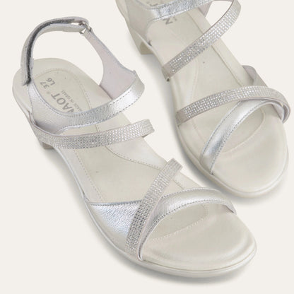 Naot Innovate Soft Silver Clear Rhinestones