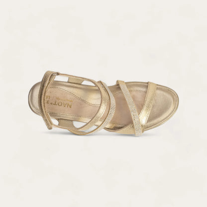 Naot Innovate Radiant Gold Leather/Gold Rivets