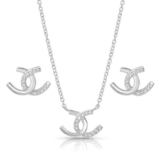 Montana Horseshoe Happiness Jewelry Set
