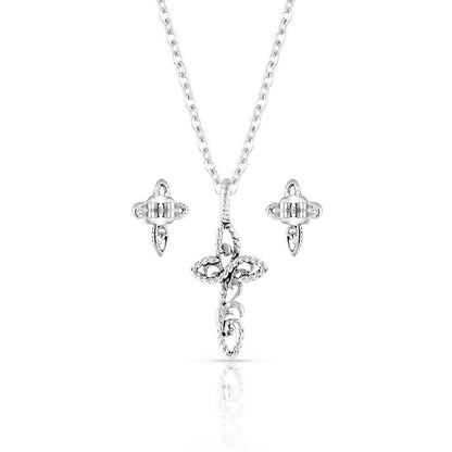 Montana Hold Steady Faith Cross Jewelry Set