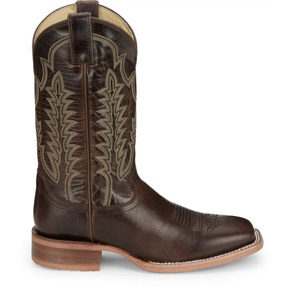 Justin Lyle Umber Cowhide Square Toe