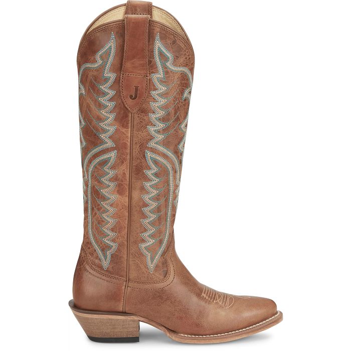 Justin Evelyn Brown Round Toe