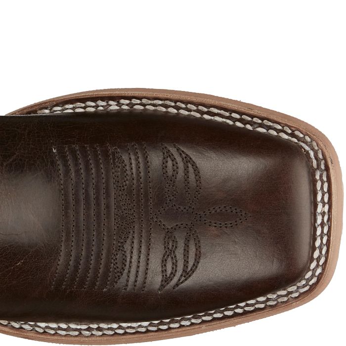 Justin Lyle Umber Cowhide Square Toe