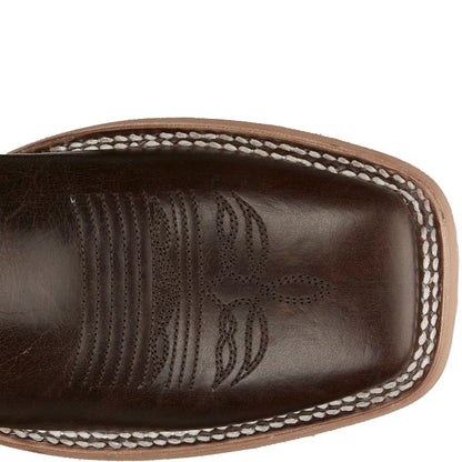 Justin Lyle Umber Cowhide Square Toe