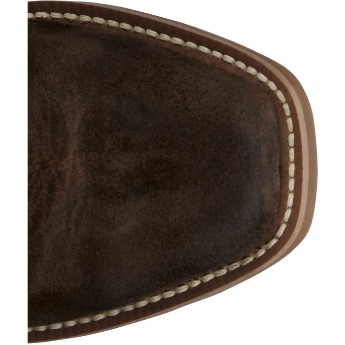 Justin Cowboy Town Chocolate Suede