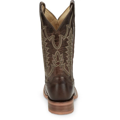 Justin Lyle Umber Cowhide Square Toe