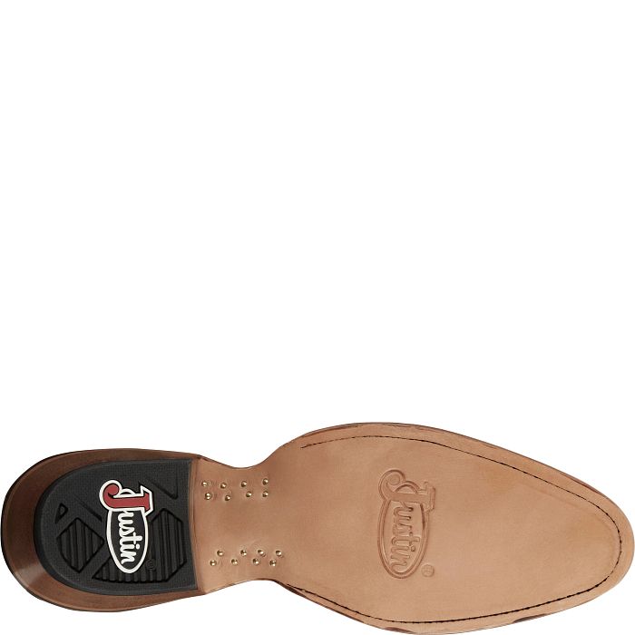 Justin Evelyn Brown Round Toe