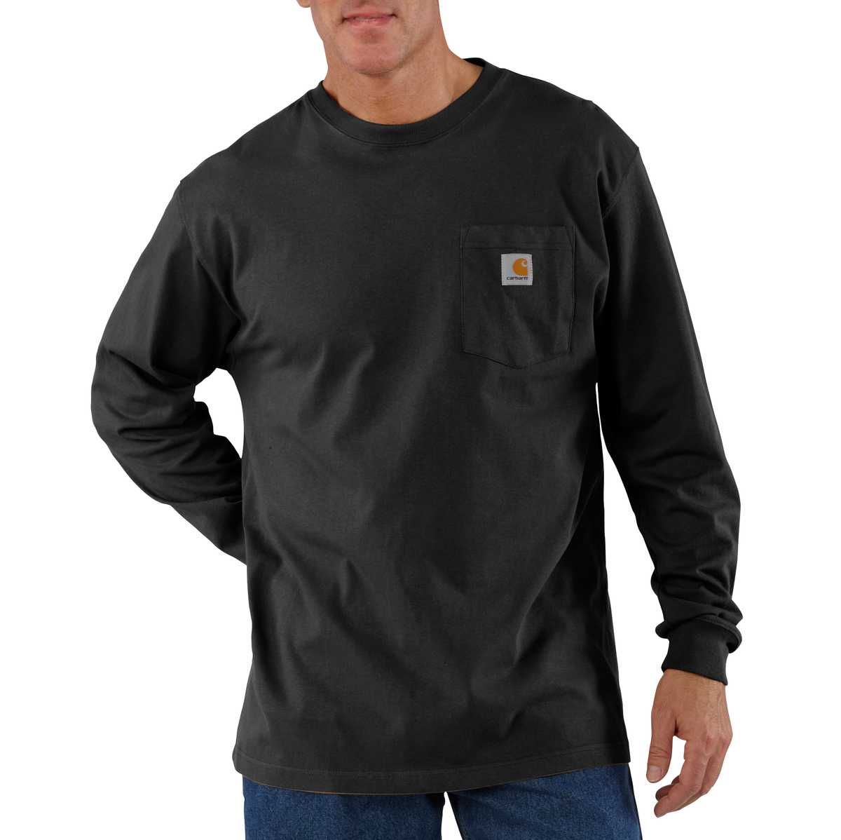 Carhartt Long Sleeve Pocket Tee Black