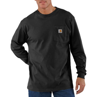 Carhartt Long Sleeve Pocket Tee Black