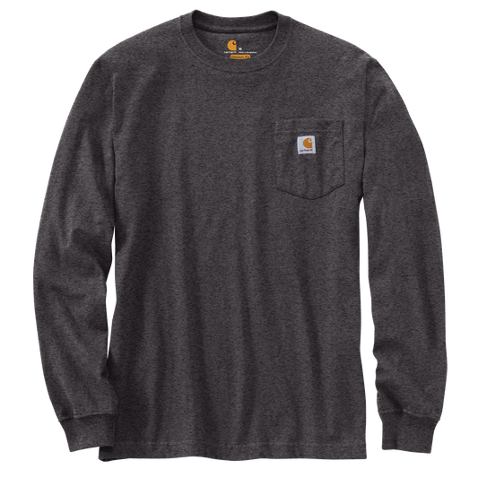 Carhartt Long Sleeve Pocket Tee Carbon Heather