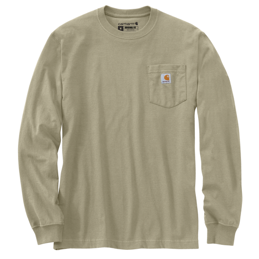 Carhartt Long Sleeve Pocket Tee Faded Fatigue