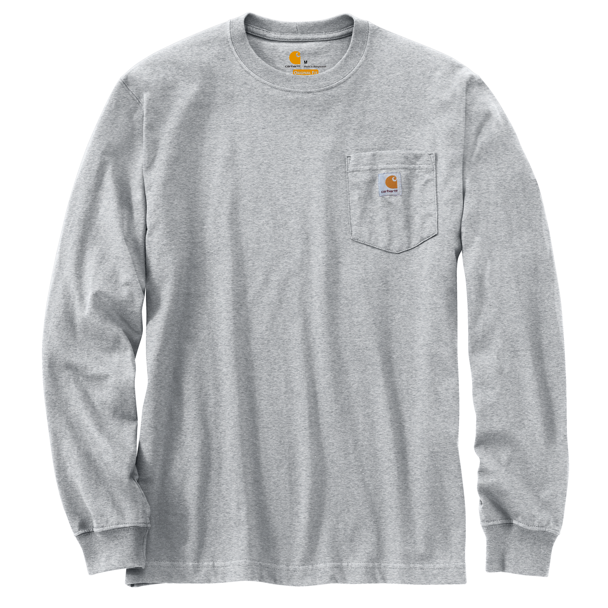 Carhartt Long Sleeve Pocket Tee Heather Grey