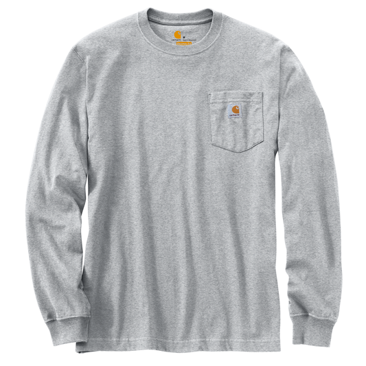 Carhartt Long Sleeve Pocket Tee Heather Grey
