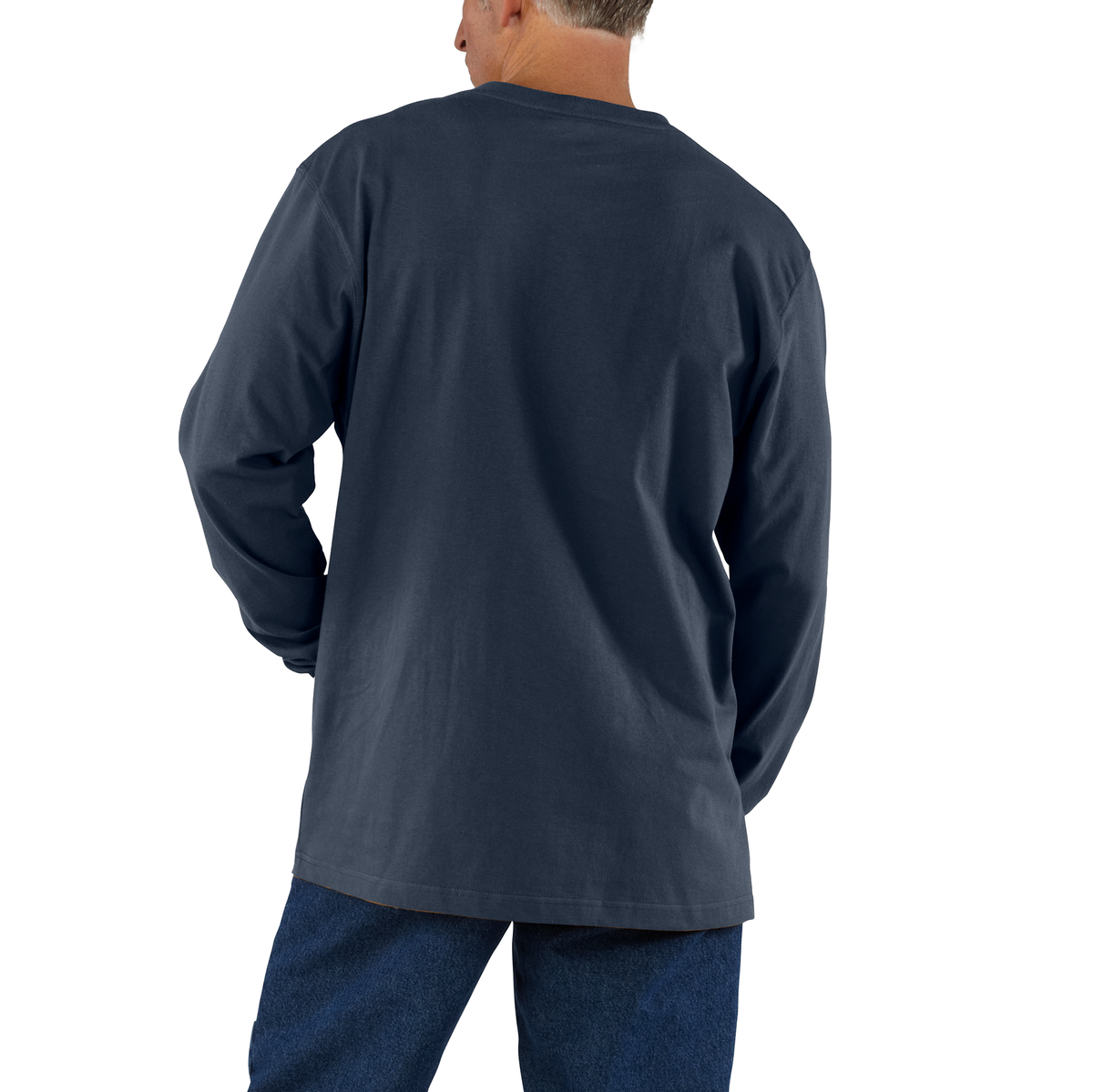 Carhartt Long Sleeve Pocket Tee Navy