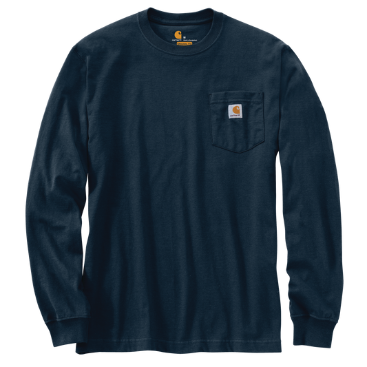 Carhartt Long Sleeve Pocket Tee Black