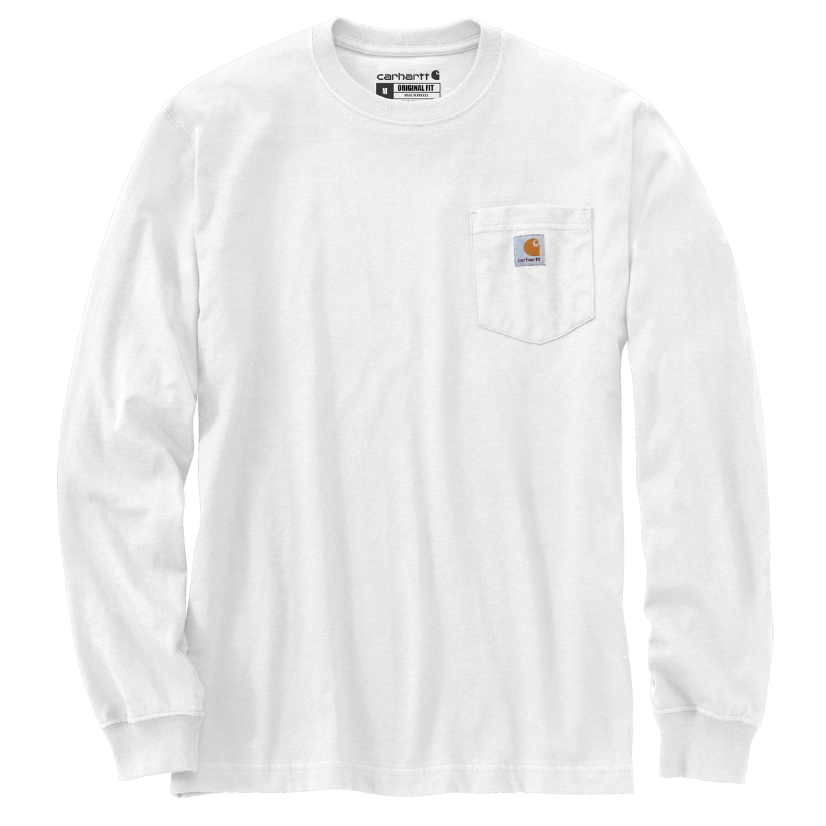 Carhartt Long Sleeve Pocket Tee White
