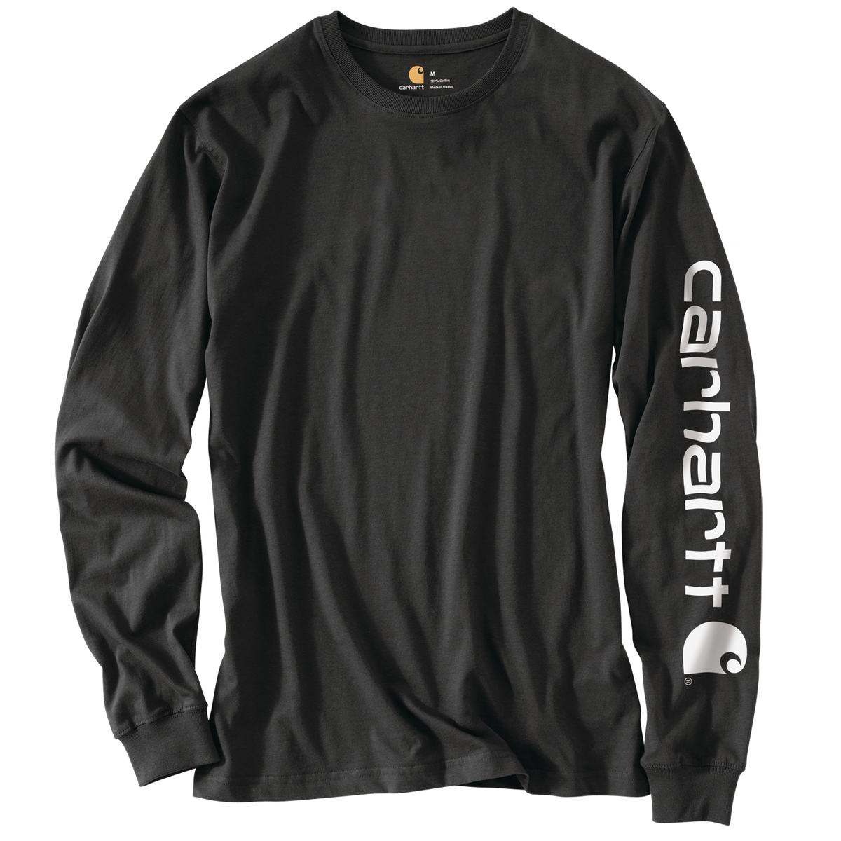 Carhartt Loose Fit Heavyweight Long Sleeve Logo Sleeve Graphic Alpine Black