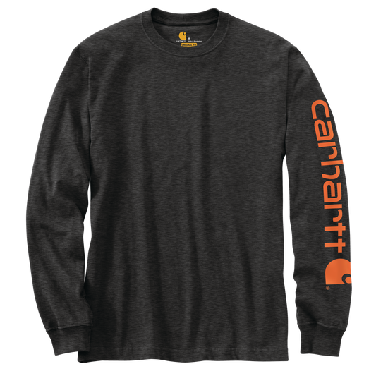 Carhartt Loose Fit Heavyweight Long Sleeve Logo Sleeve Graphic Alpine Carbon Heather