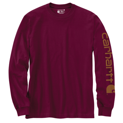 Carhartt Loose Fit Heavyweight Long Sleeve Logo Sleeve Graphic Port