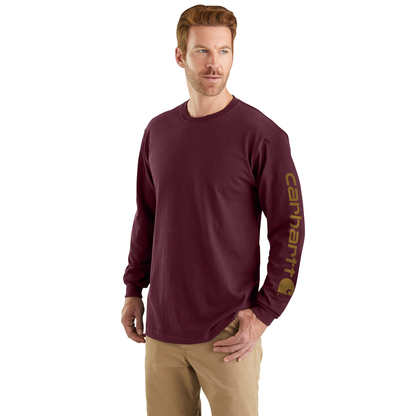 Carhartt Loose Fit Heavyweight Long Sleeve Logo Sleeve Graphic Port