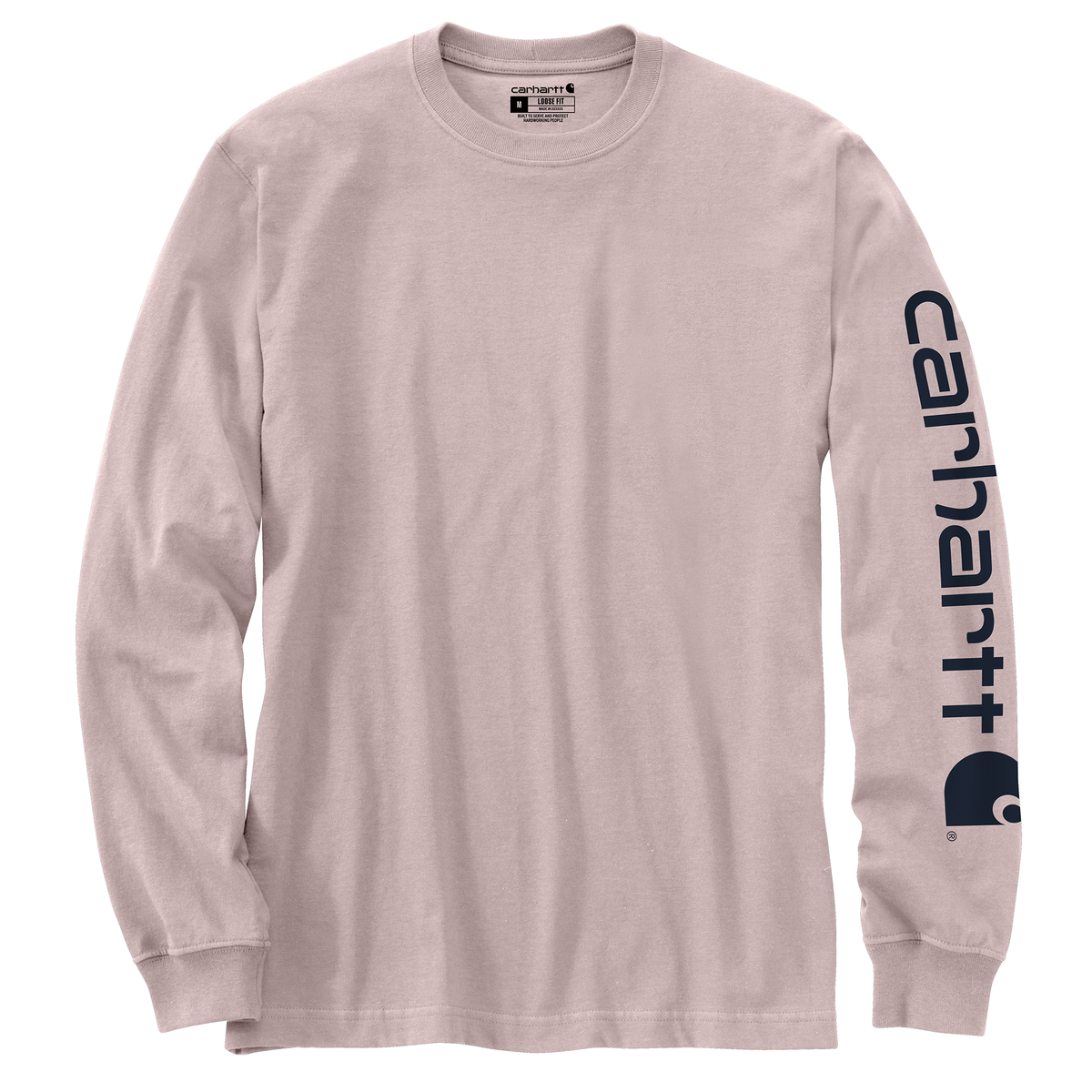 Carhartt Loose Fit Heavyweight Long Sleeve Logo Sleeve Graphic Mink