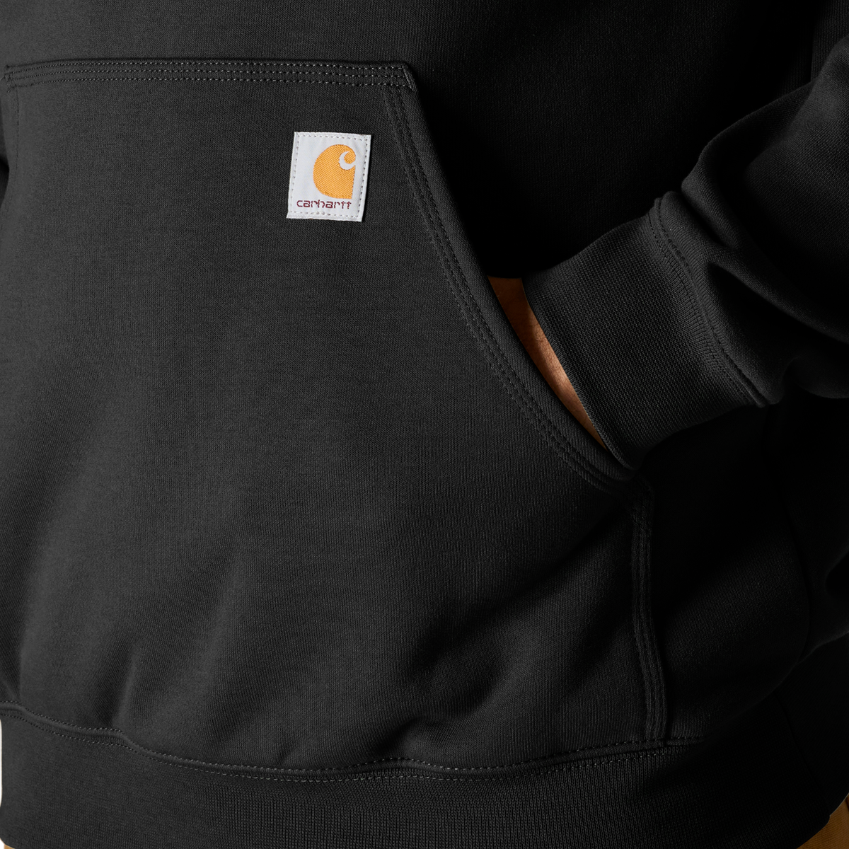 Carhartt Loose Fit Midweight Logo Sleeve Graphic Hoodie Black