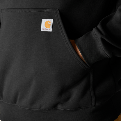 Carhartt Loose Fit Midweight Logo Sleeve Graphic Hoodie Black