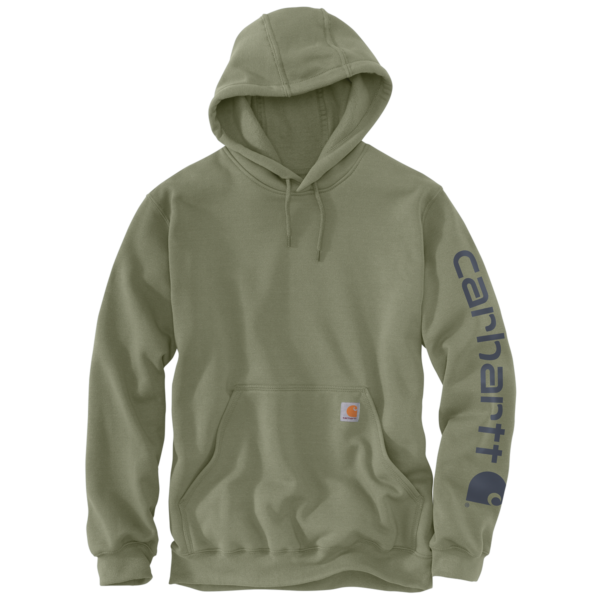 Carhartt Loose Fit Midweight Logo Sleeve Graphic Hoodie Dusty Olive